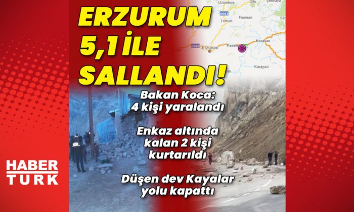Erzurum’da 5,1 büyüklüğünde deprem!