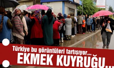 1 TL’lik ekmek kuyruğu…
