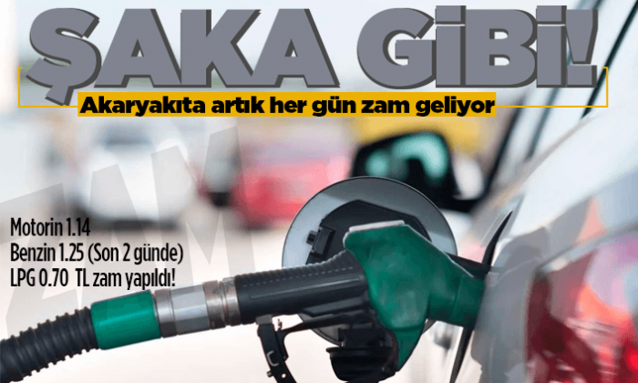 Akaryakıta yine rekor zam!