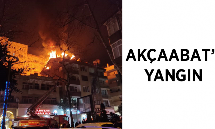 Akçaabat’ta Yangın