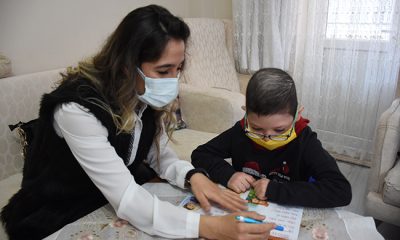 POLİS OLMA HAYALİ KURAN LÖSEMİ HASTASI EMİR İLK KARNESİNİ ALDI